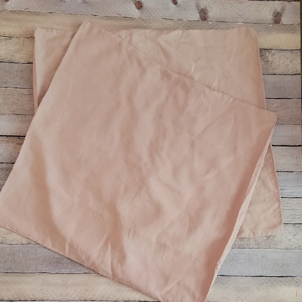 West Elm Linen Pillowcases in Soft Pink